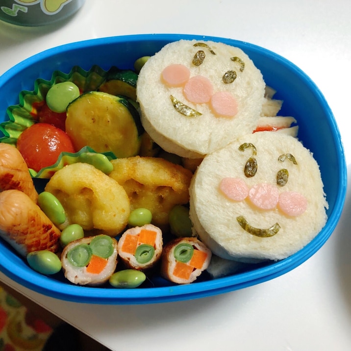 簡単☆キャラ弁☆アンパンマン